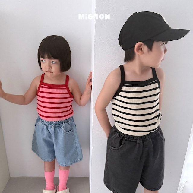 【取寄】mignon|hunter 5-length pants|ハンター5分丈パンツ|XS-JM|kids&jr|26 summer
