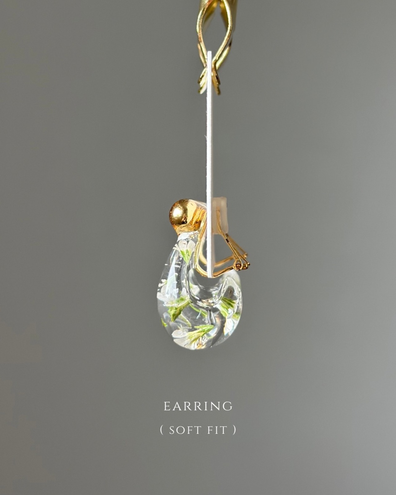 creeping baby's breath drop earring 【数量限定】