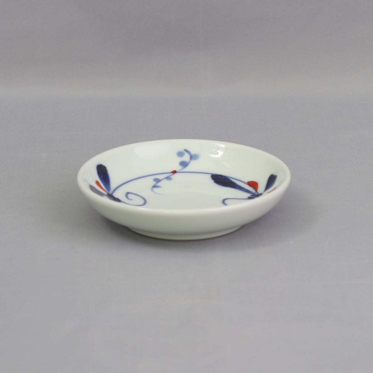 砥部焼 千山窯 3.5寸深皿 上絵とんぼ