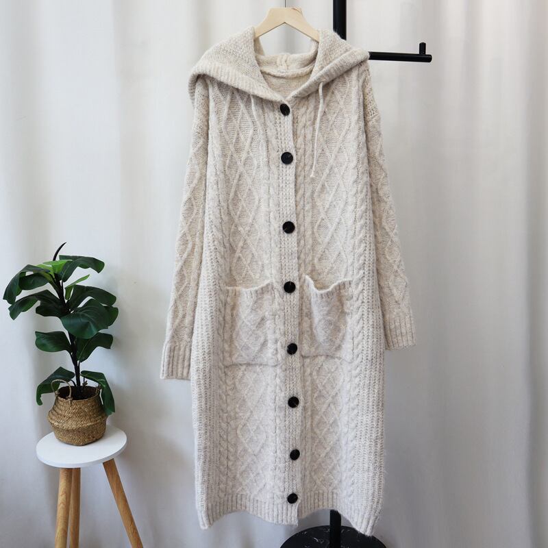 【outer】ロング丈ニットカーデ M27038