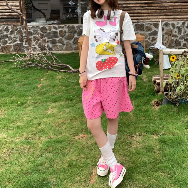 dot color half pants　ドットカラーハーフパンツ　J1921
