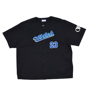 【OFF-WHITE】BASEBALL COT S/S SHIRT(BLACK/BLUE)