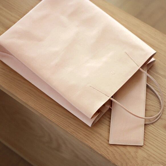 大人の革袋M・A4が入る・ナチュラル[受注製作品]