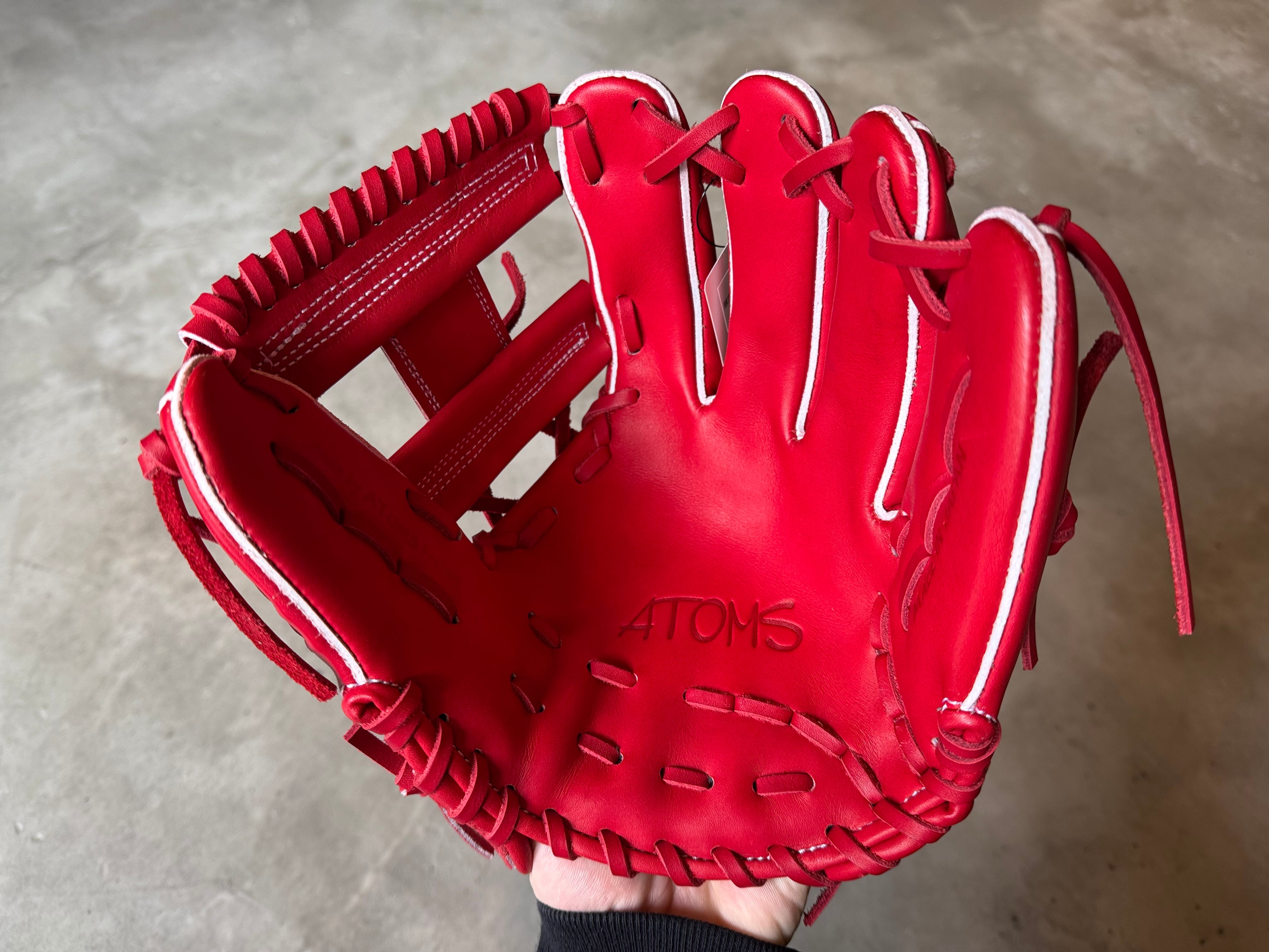 アトムズ　軟式グローブ　レッド 限定モデル【ATOMS】少年軟式用グローブ レッド | 野球専門店87スポーツ