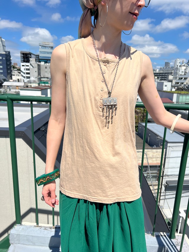 Vintage Euro beige tank top