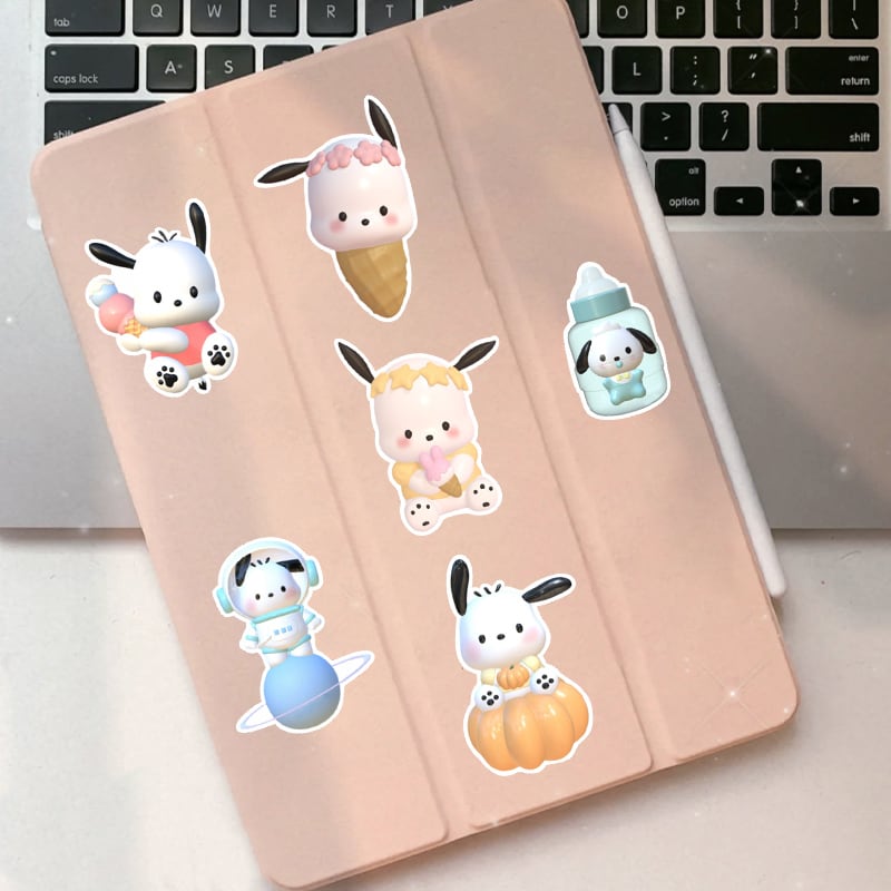 48枚 3Dポチャッコ 防水ステッカー シール | aboo