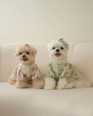 即納 【cheese n mood】 ローレンワンピース (pink)