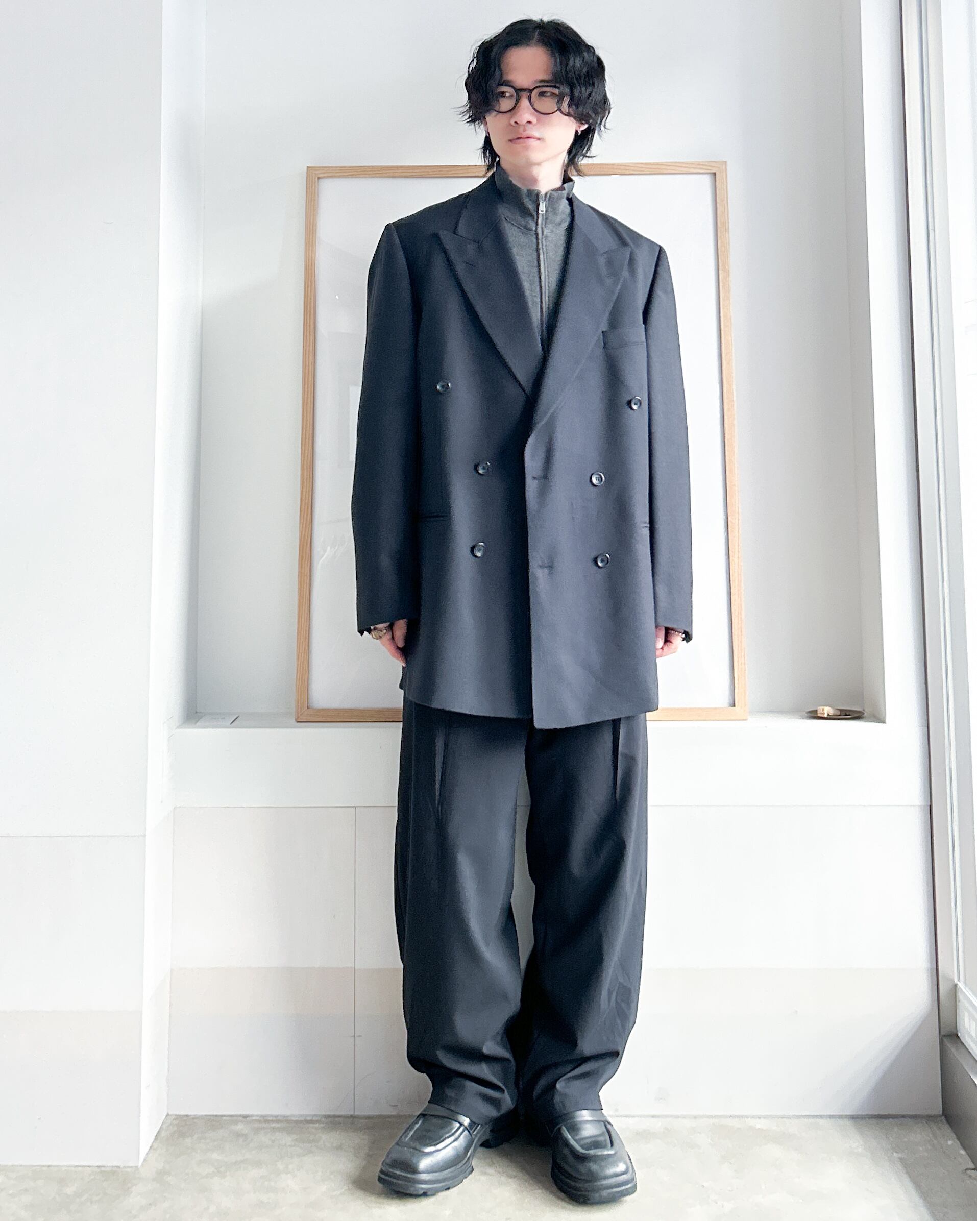 MLRリメイク】リサイズダブルブレストテーラードジャケット | 古着