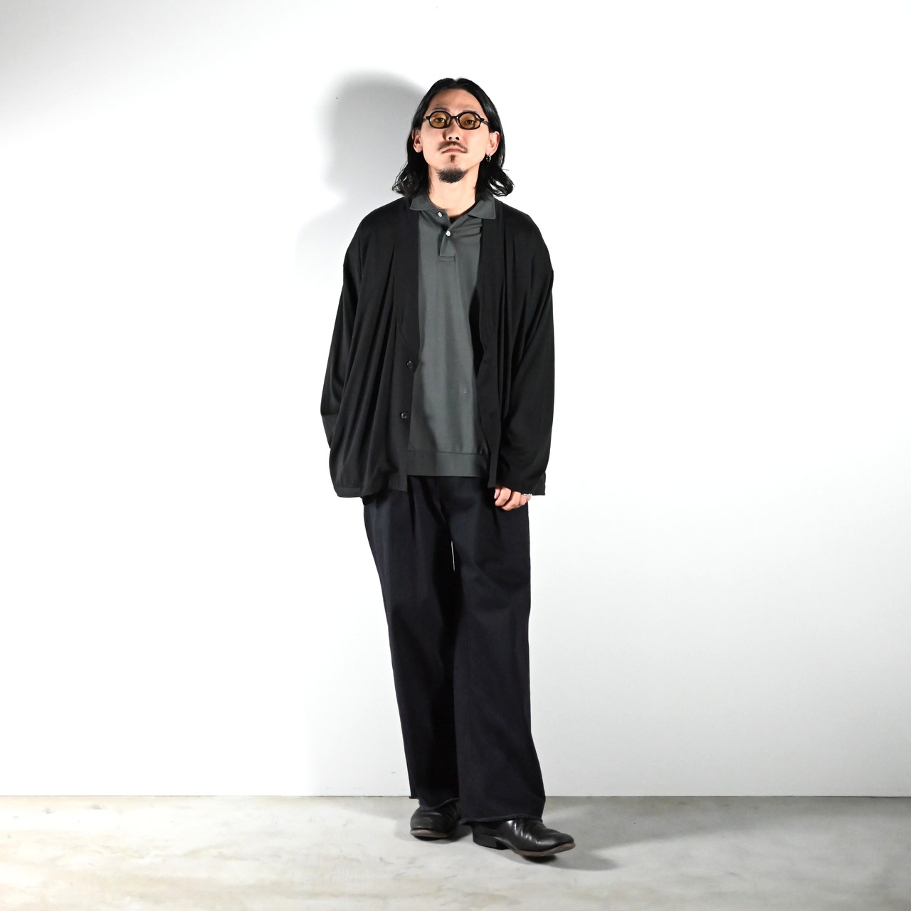 INTERIM / HIGH GAUGE SEA ISLAND PIQUE HYPER BIG LONG POLO SHIRT