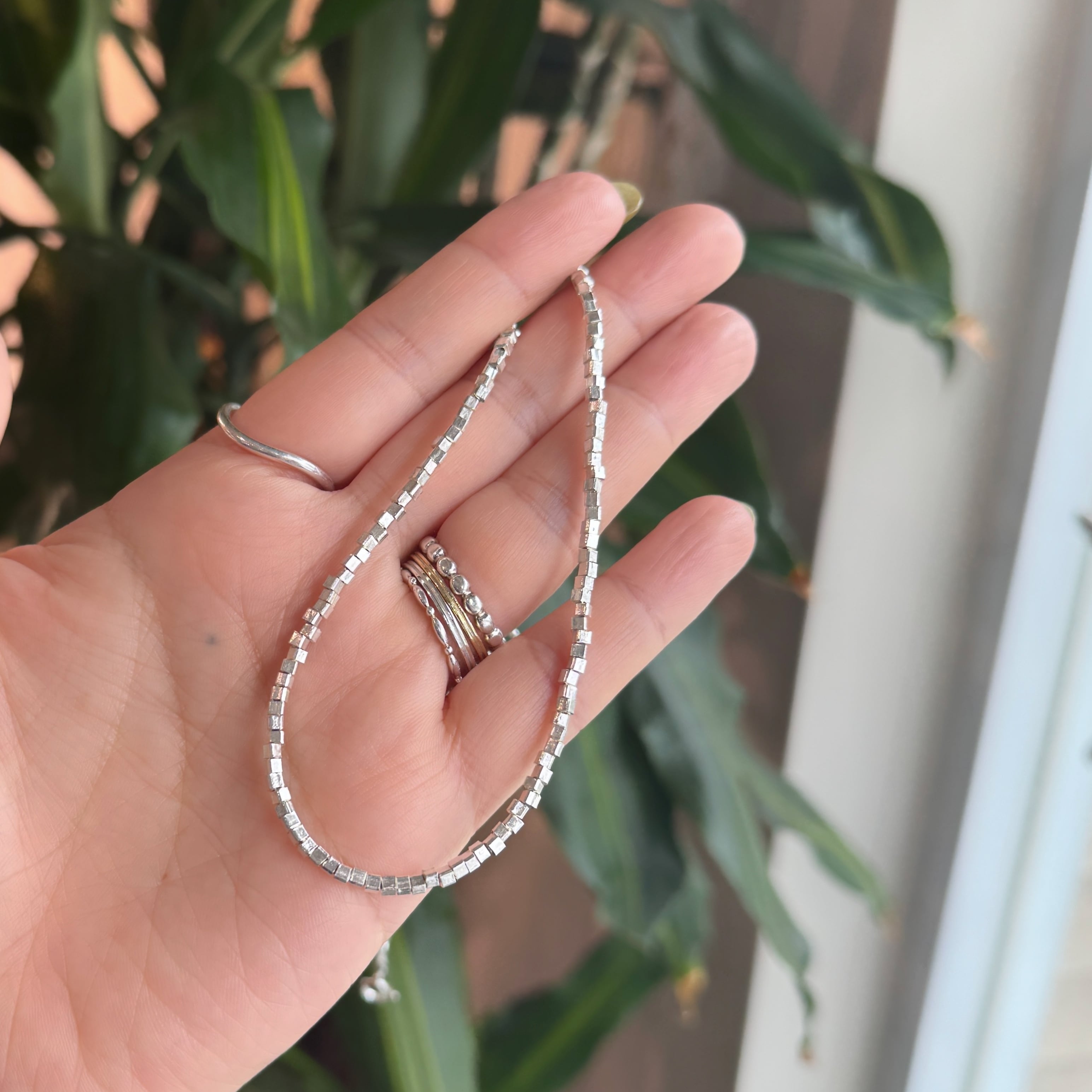 2mm キューブ シルバー ネックレス 40/45/50/55/60cm | 【公式通販