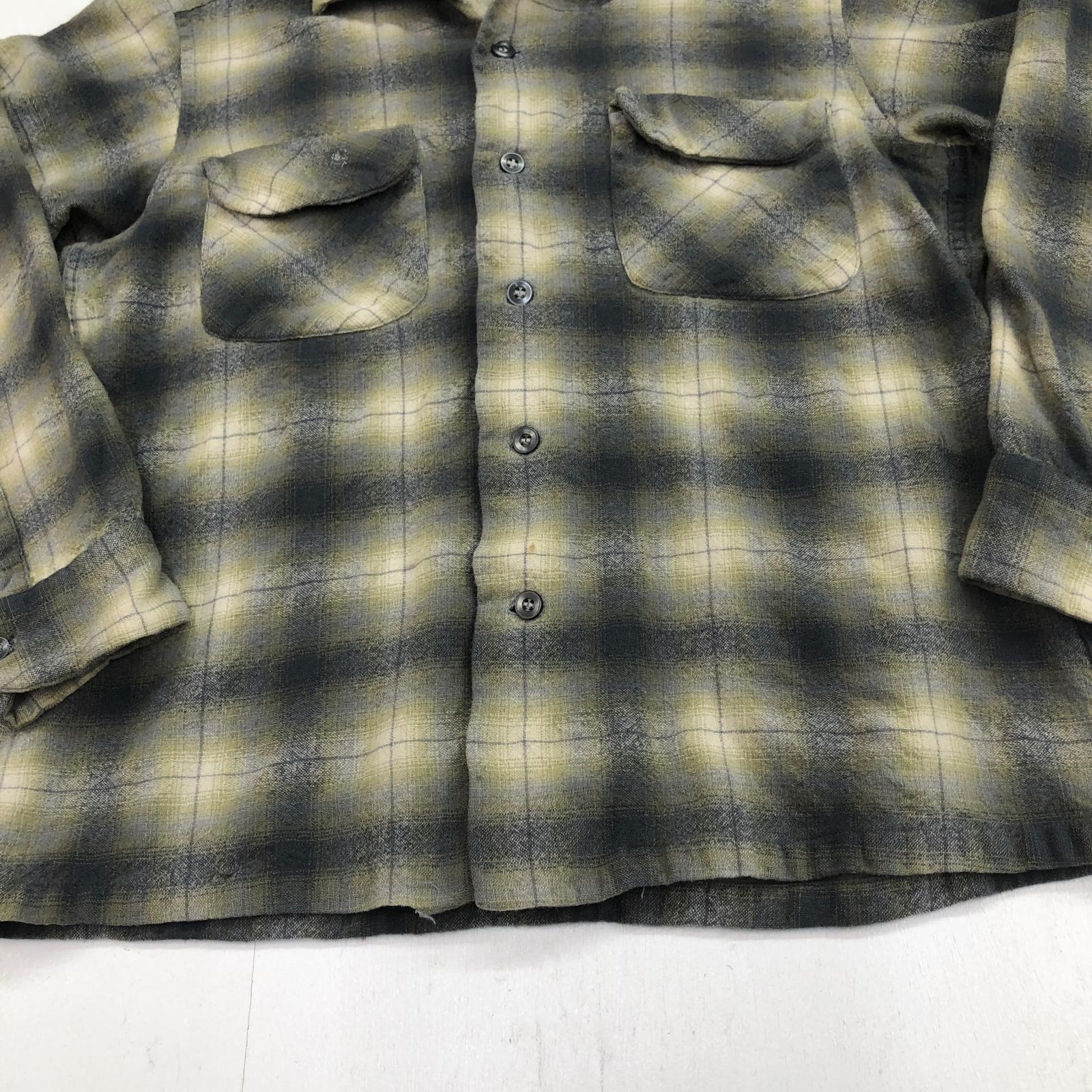 PENDLETON ペンドルトン 50年代 USA製 オープンカラー オンブレ