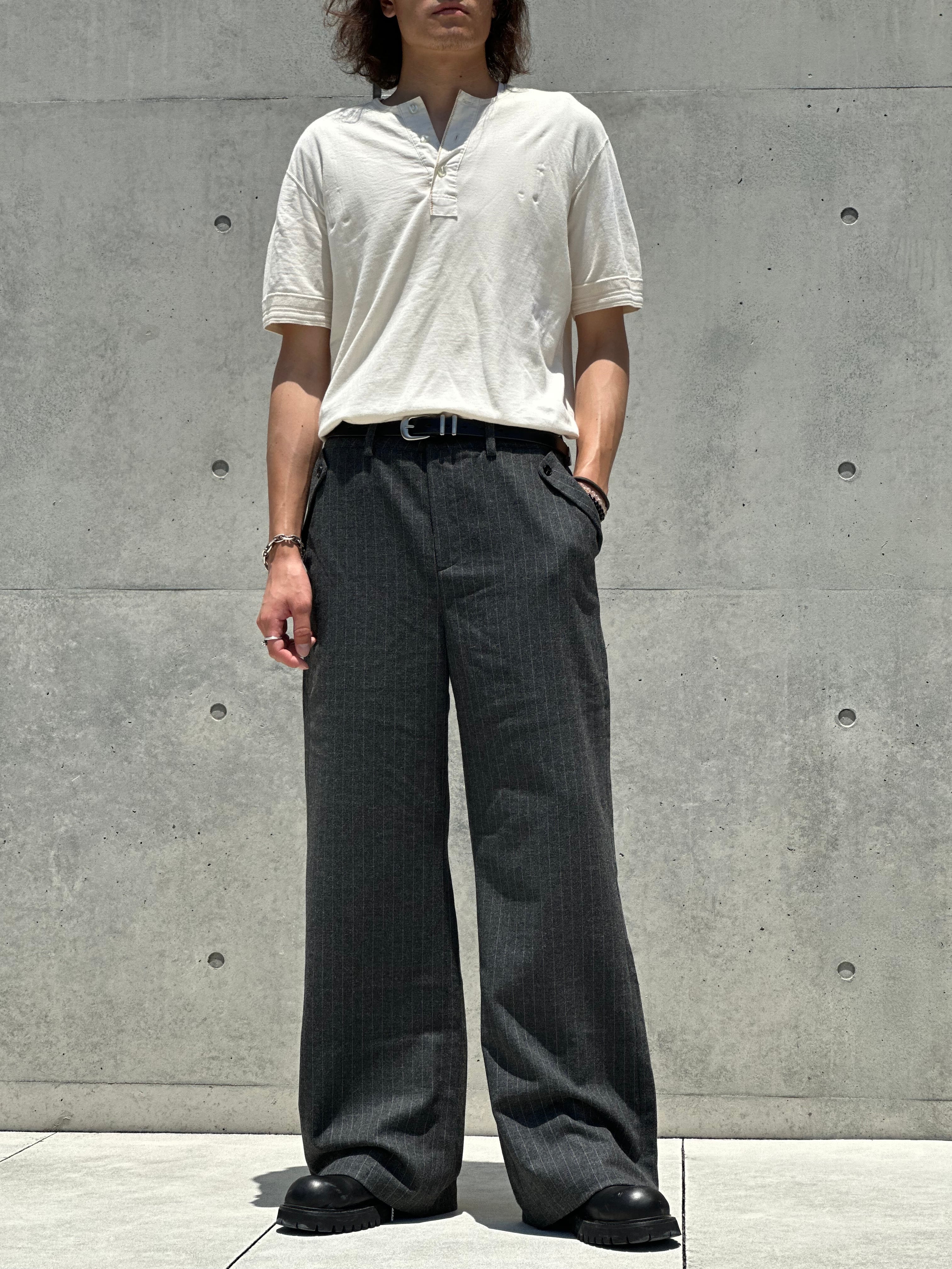 Classic Stripe Wide Trousers | 【ボトムス専門店】MODE SPACE