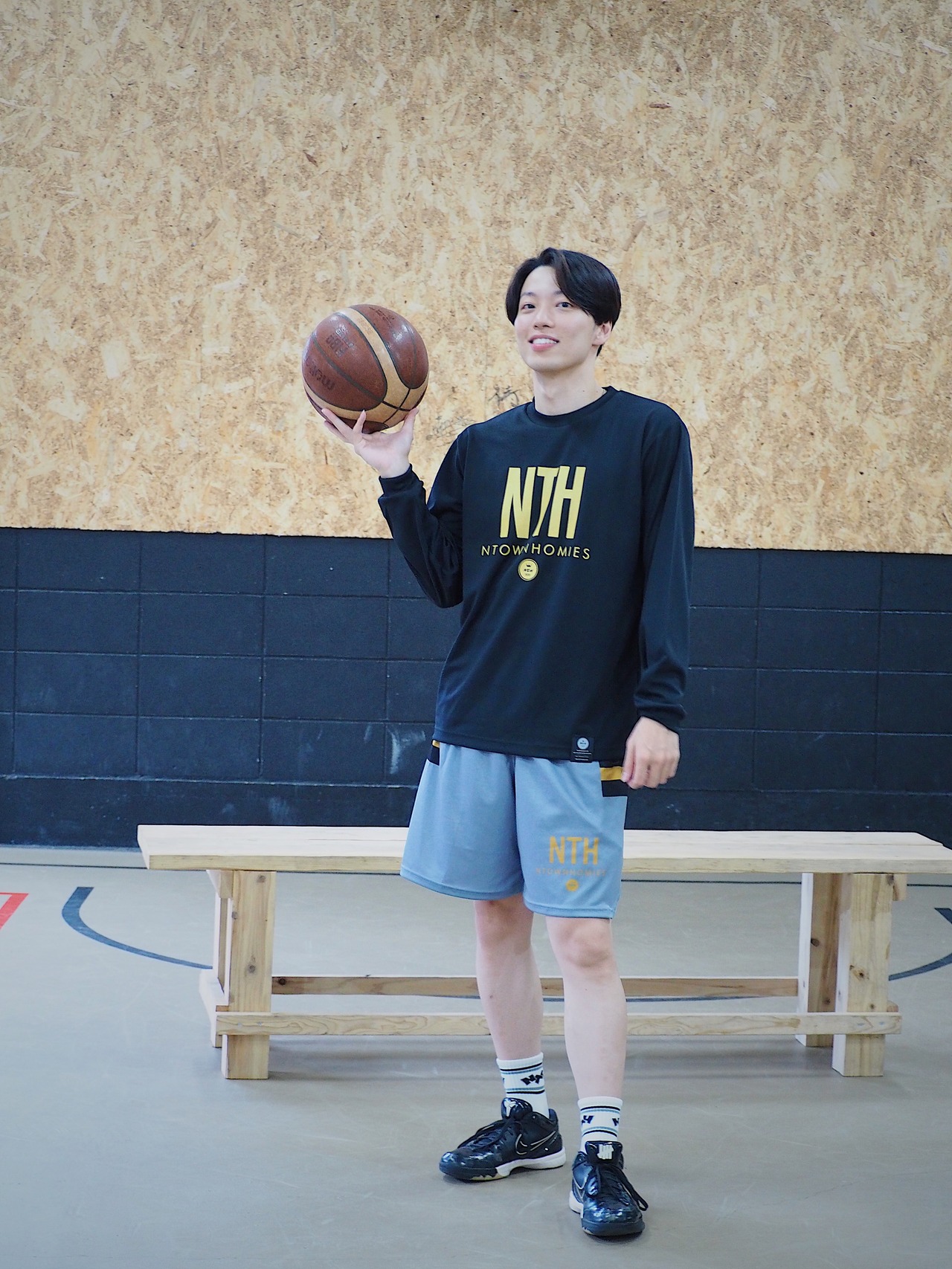 “BASIC NTH”PRACTICE PANTS color Grey×Gold×Black - 7