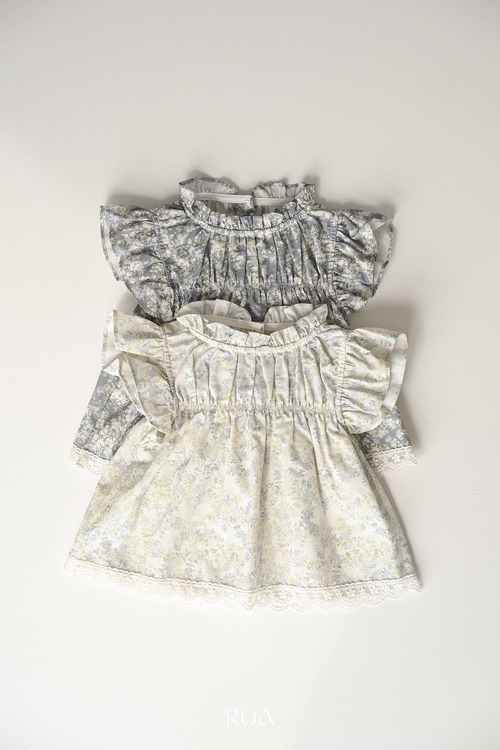 ラスト1 blue M【即納】<Roa>  Roman blouse
