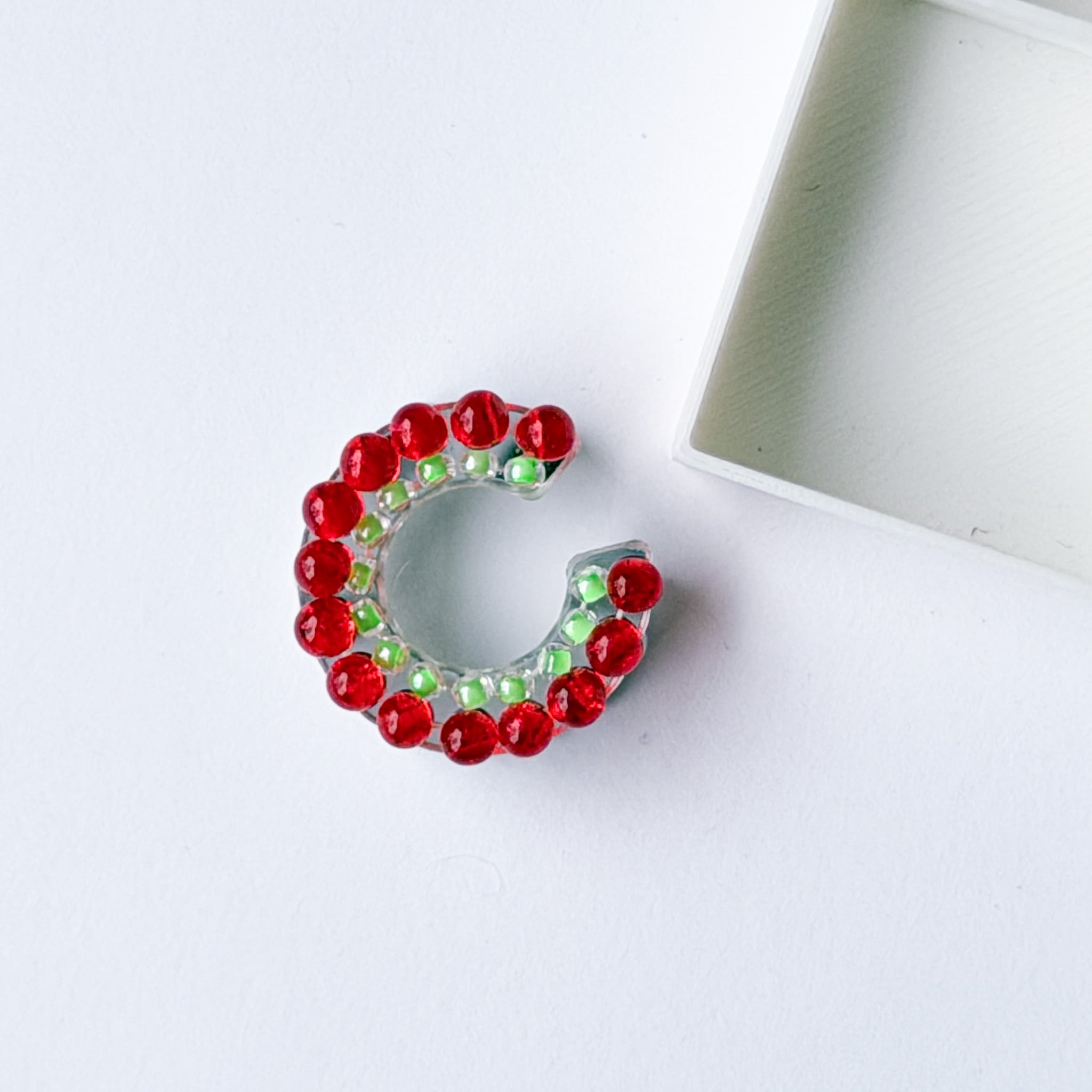 puzzle ring ear cuff 'bicolor' [13]