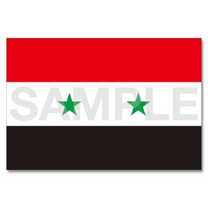 世界の国旗ポストカード ＜中東＞ シリア・アラブ共和国 Flags of the world POST CARD ＜Mideast＞ Syrian Arab Republic