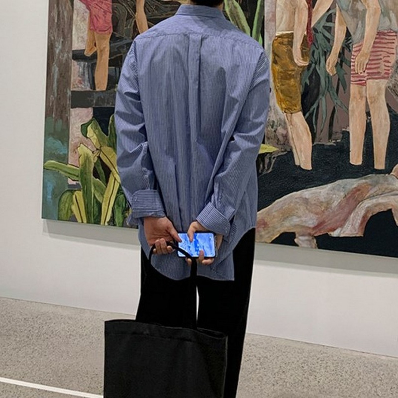 シンプルベーシックストライプシャツ　MT0080197