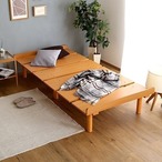 メラミン すのこベッド 高さ調整可能 シングルサイズ