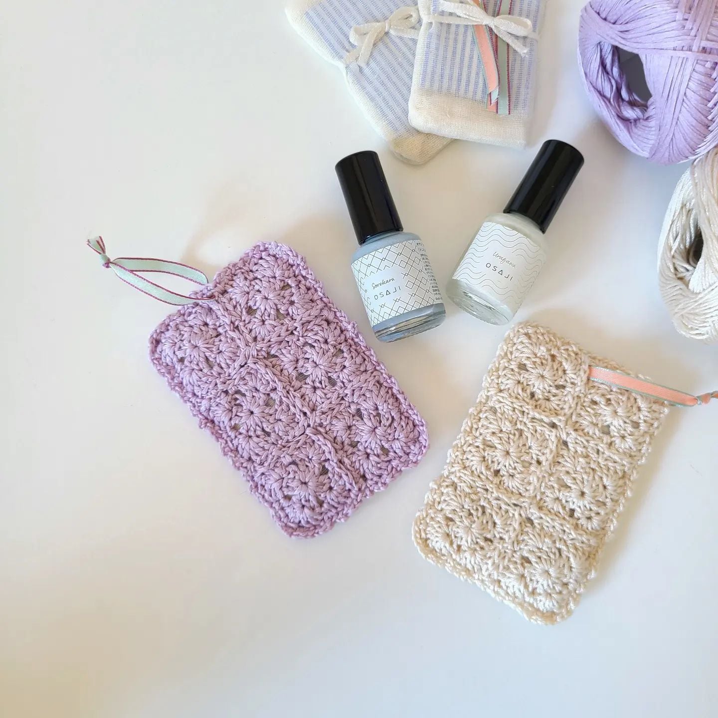 編み図のみ】モチーフつなぎのサシェ（ダウンロード） | ［hus:］フース