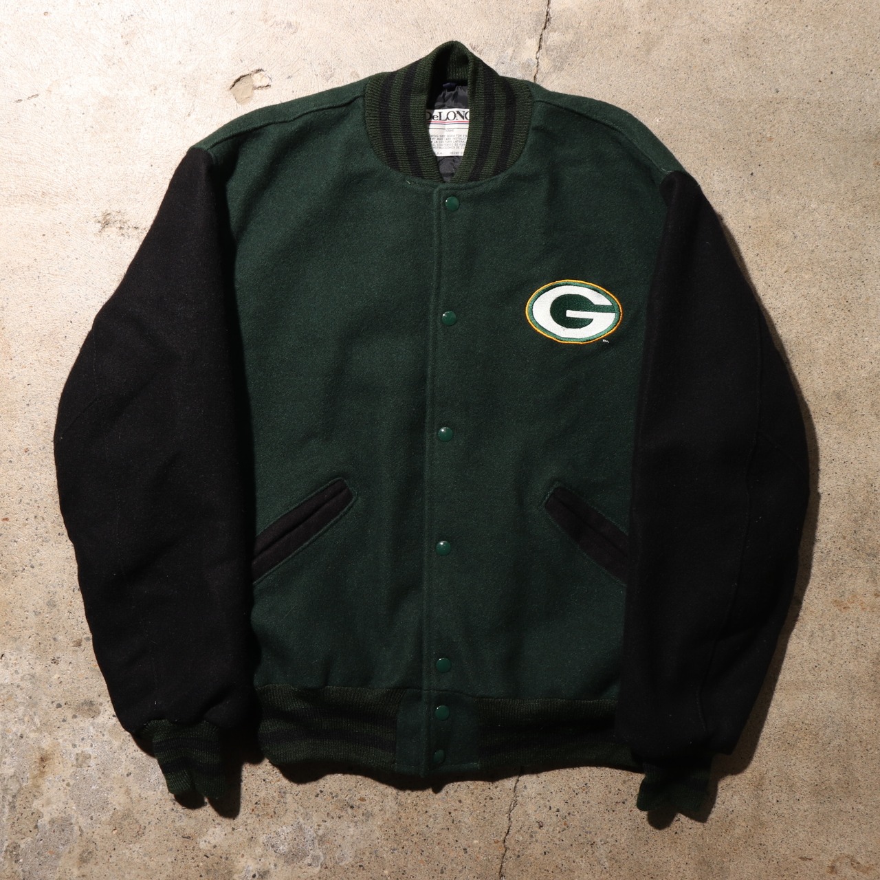 極美品 XL USA DeLONG Packers ウールスタジャン パッカーズ ジャケット