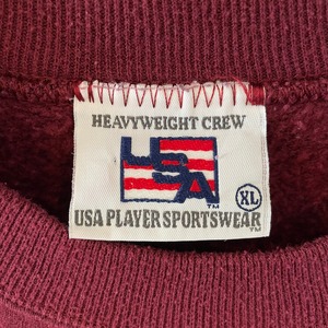 【USA PLAYER SPORTSWEAR】カレッジ 刺繍ロゴ アリゾナ州立大学 スウェット トレーナー XL アメリカ古着