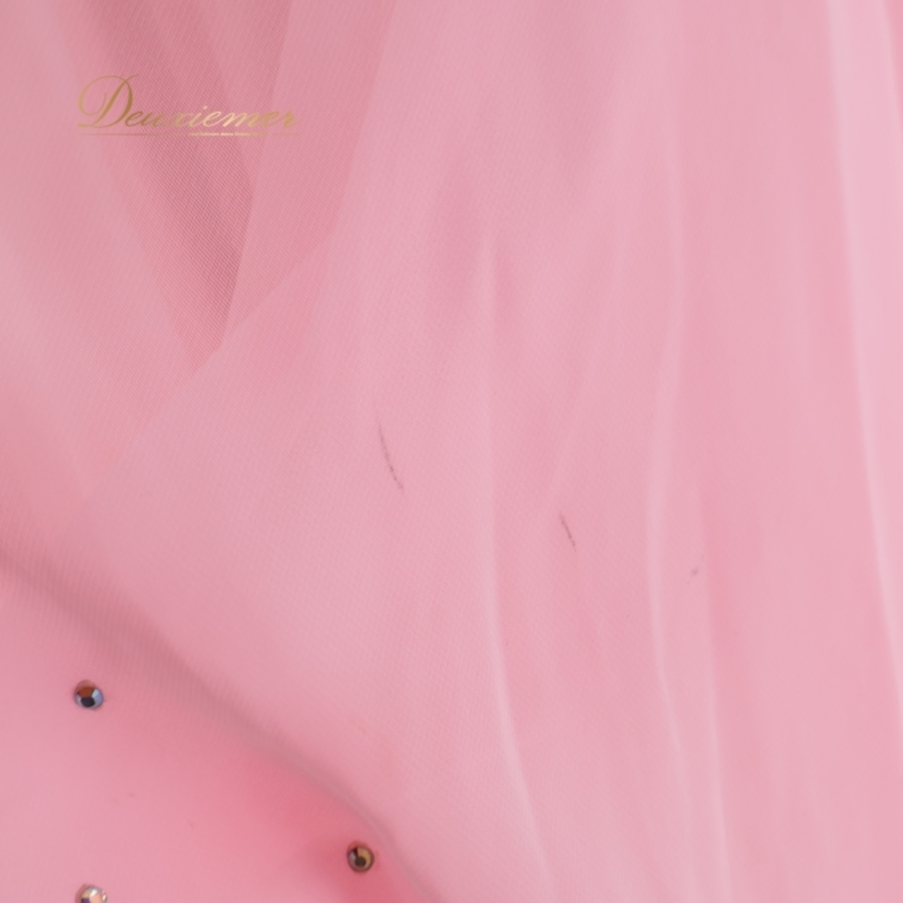 社交ダンス 衣装 エダスー edda hsu スタンダードドレス ワンピース ドレス デモ 競技 ダンス パーティ 発表会 綺麗 落ち感 レース 花 フロート ピンク系 エレガント 軽やか 優雅 フェミニン 上品 競技用