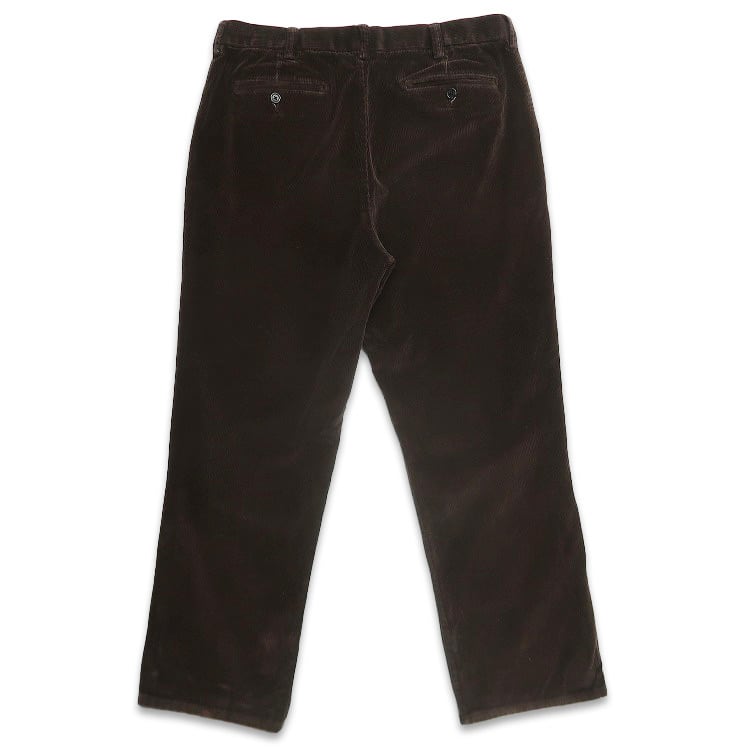 古着 ROUNDTREE & YORKE 太畝 ツータック コーデュロイパンツ ブラウン