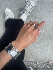 wide cuff open bangle
