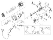 ダイワ(DAIWA) 純正パーツ 18 レガリス LT4000D-CXH ドラグノブ 部品番号 1 部品コード 139762 00060019139762