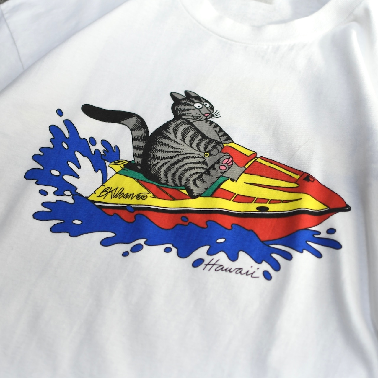crazy shirt Kliban cat print tee