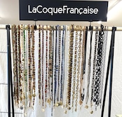 【 Chiara Marron(キアラ・マロン)】ラコックフランセーズ La Coque Francaise ラコック スマホストラップ 肩がけ 120cm ロングチェーン スマホショルダー スマホアクセサリー iphone モバイルカバー アンドロイド 携帯電話 アクセサリー フランス フランス製 ブランド おしゃれ かわいい