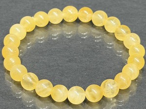 No.2497ｰ2 ゴールデンカルサイトブレスレット