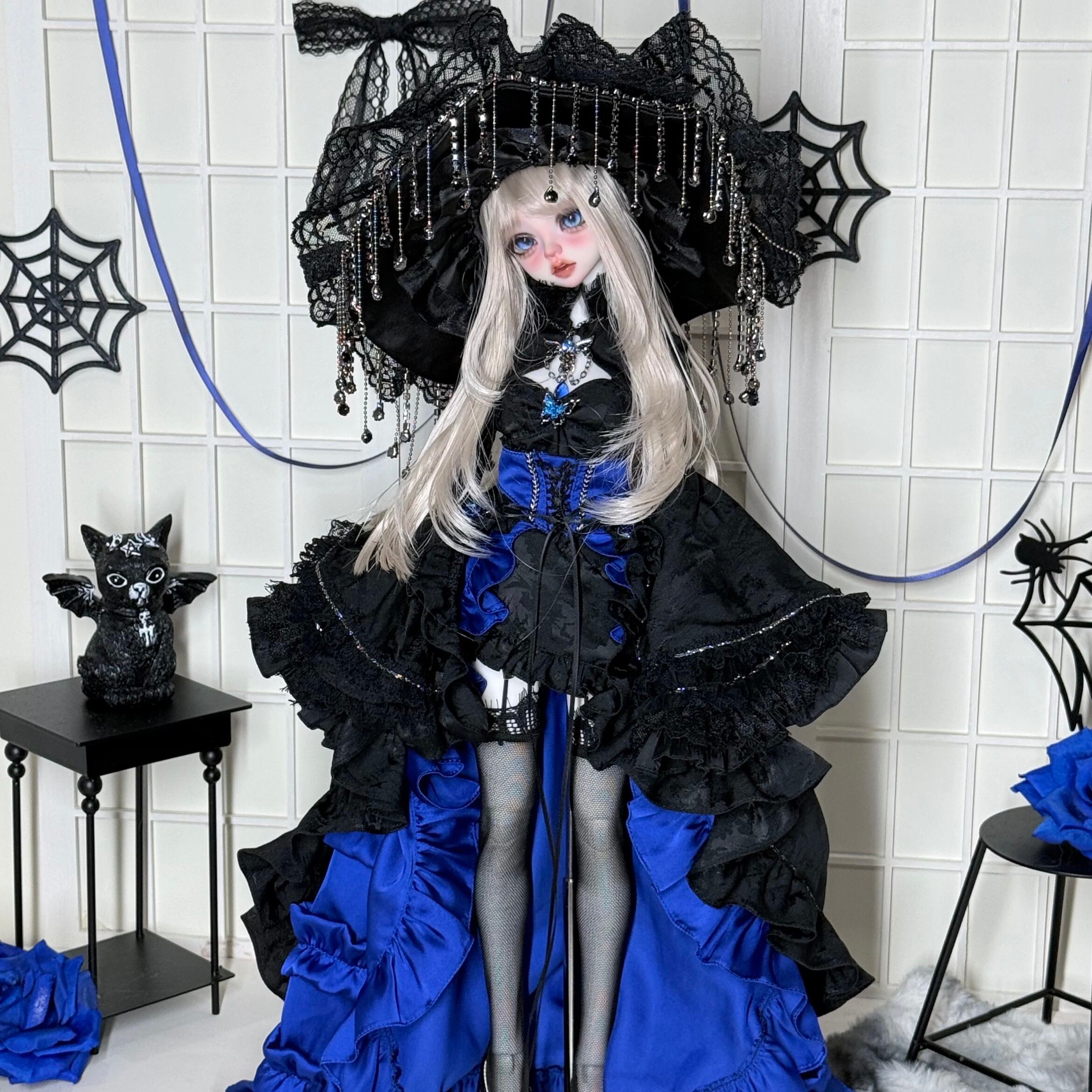 セット！ 白画潮玩大4分大1/4 mdd bjd 4分娃衣兔豆豆熊妹四分mdd 普四