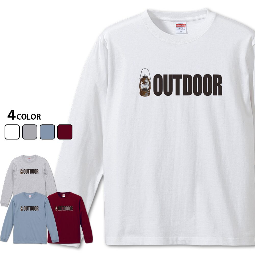 【OUTDOOR 長袖】 アウトドアTシャツ