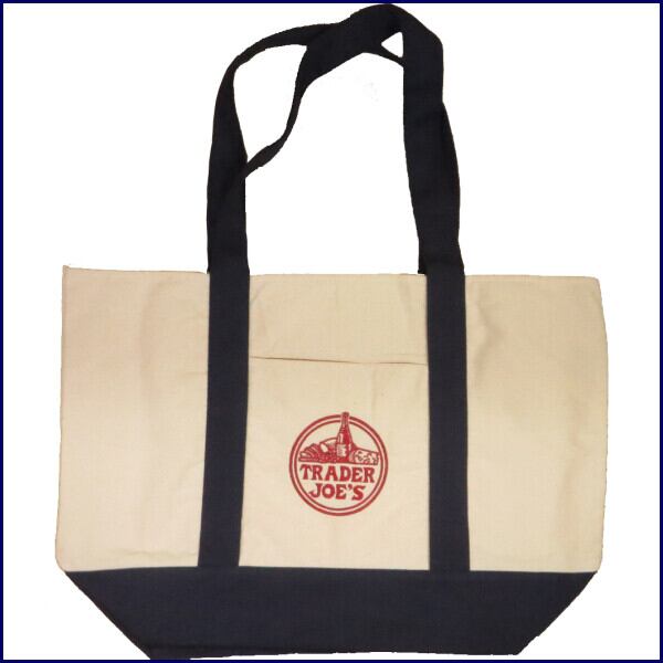 トレーダージョーズ TRADER JOE'S エコキャンバストート WH/NV