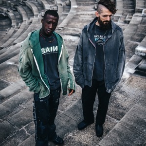 【SAINTMICHAEL】SM-YS1-0000-042/HOODIE/DBL-FC ZIP/CHARKL