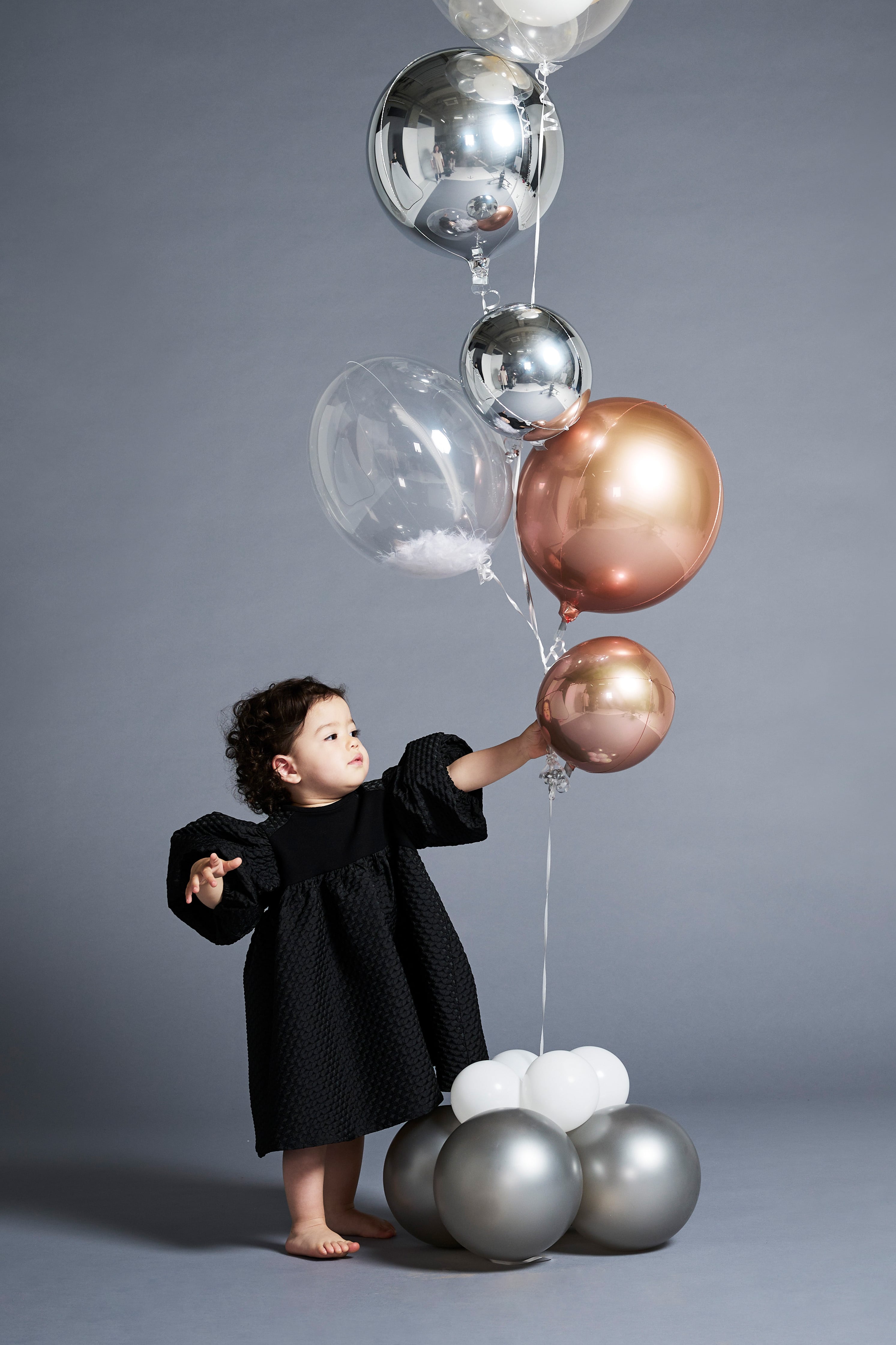 CLOVER PUFF DRESS WHITE 6Y-8Y | AMICA・kids