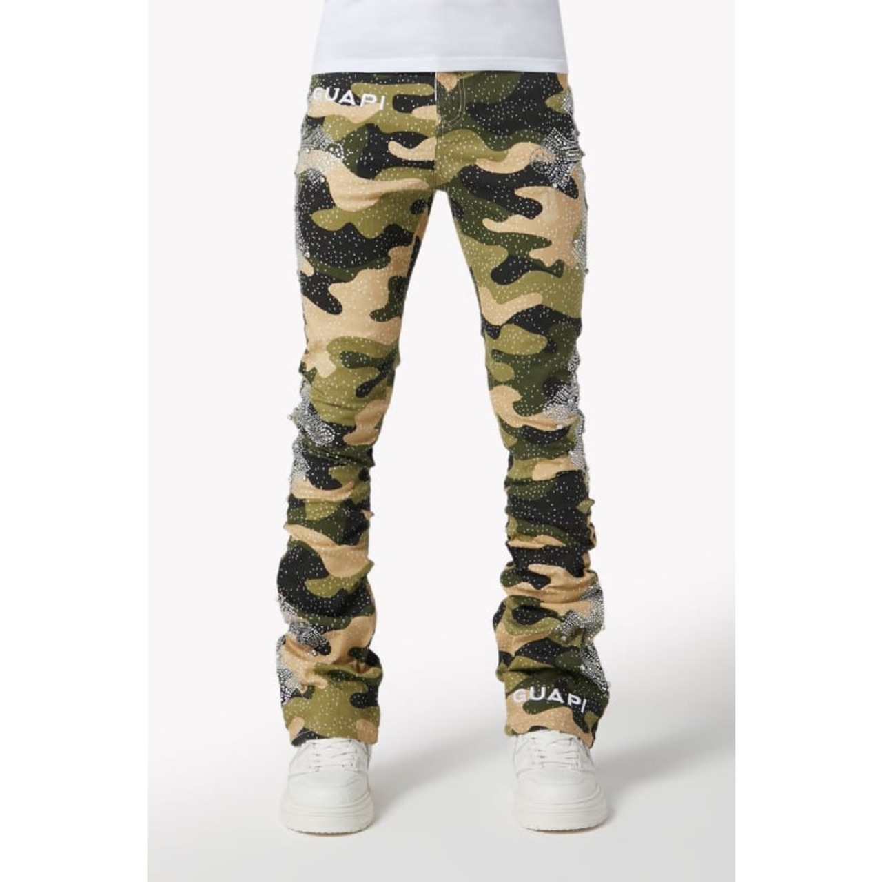 GUAPI / camo cross denim
