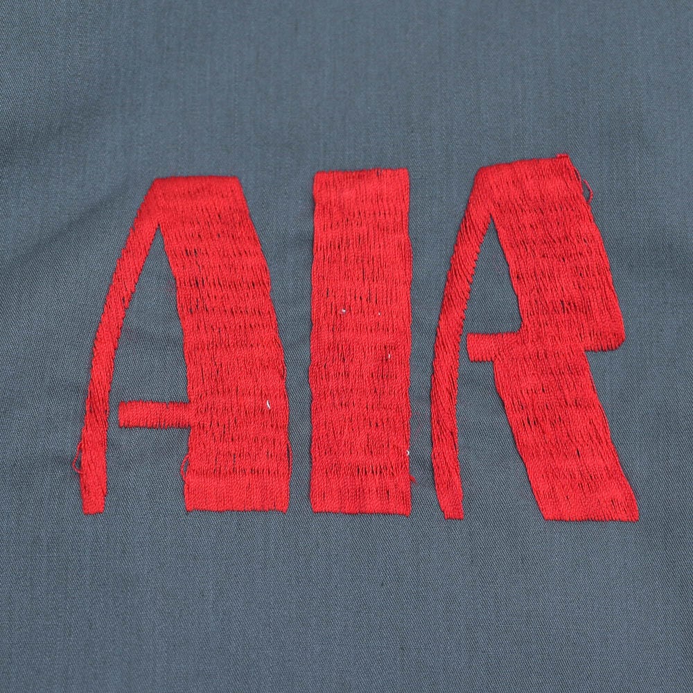 60s～ AIR ASIA ロゴ刺繍 デザイン ワークジャケット 作業着 アウター