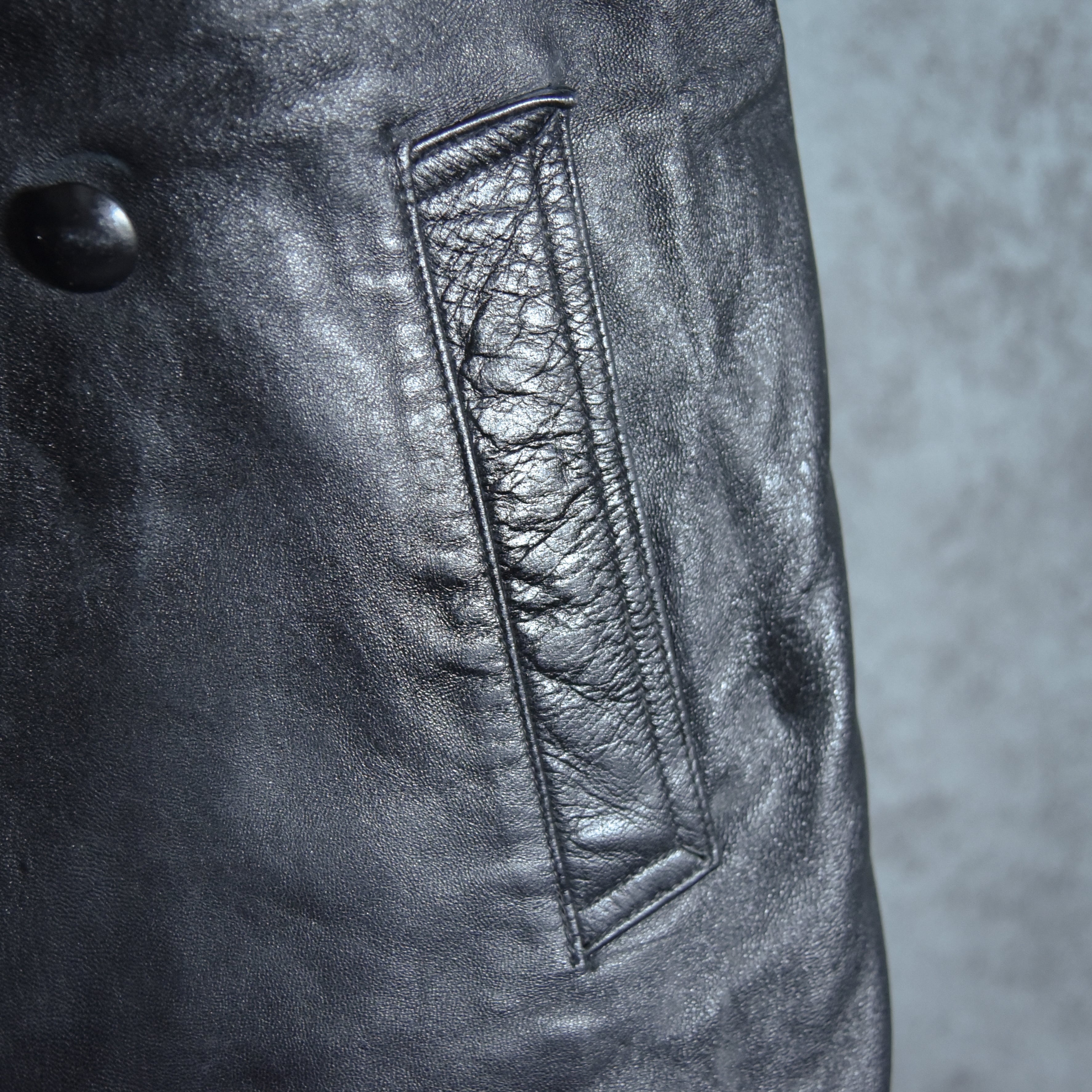 80s French Army Leather Motorcycle Cort フランス軍 レザー モーター