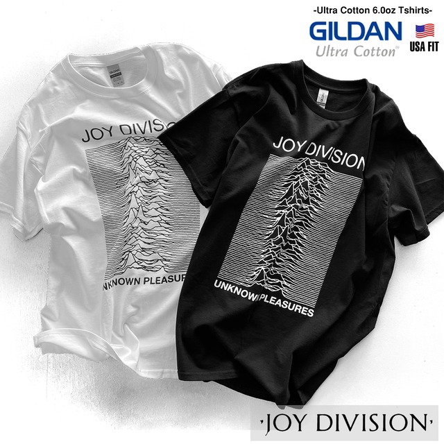 JOY DIVISION　[ UNKNOWN PLESURES ]　ジョイディヴィジョン [ アンノウンプレジャーズ ] バンド Tシャツ ロックTシャツ【GILDAN BODY】joydivision-ssteegl-unknown 2000-jd-up