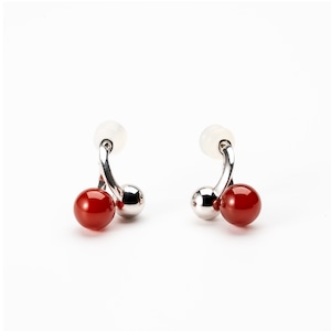 Pierced earring SMA30 ピアス　カーネリアンピアス