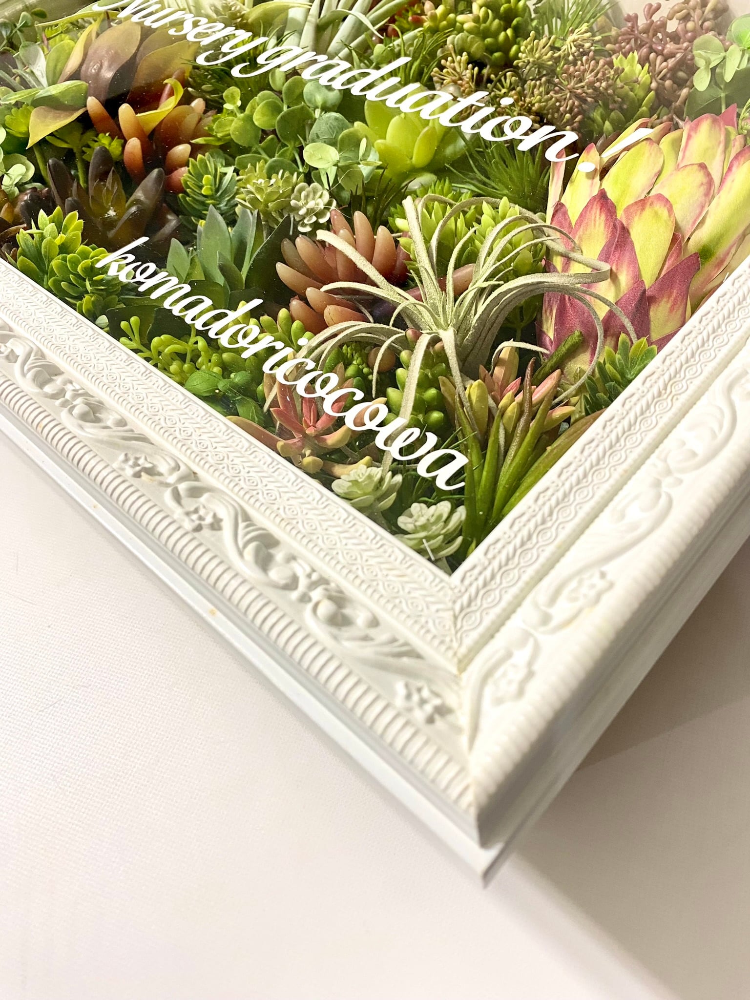 Wall green art / 額縁型ウォールグリーンアート ( 名入れオーダー対応