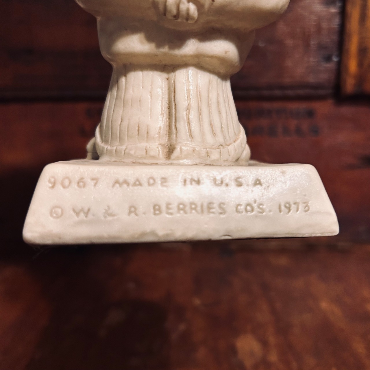 1973 ラス・ベリー キング・オブ・ダッズ ヴィンテージ メッセージドール R&W BERRIES “THE KING OF DADS” Sillisculpt   D-664