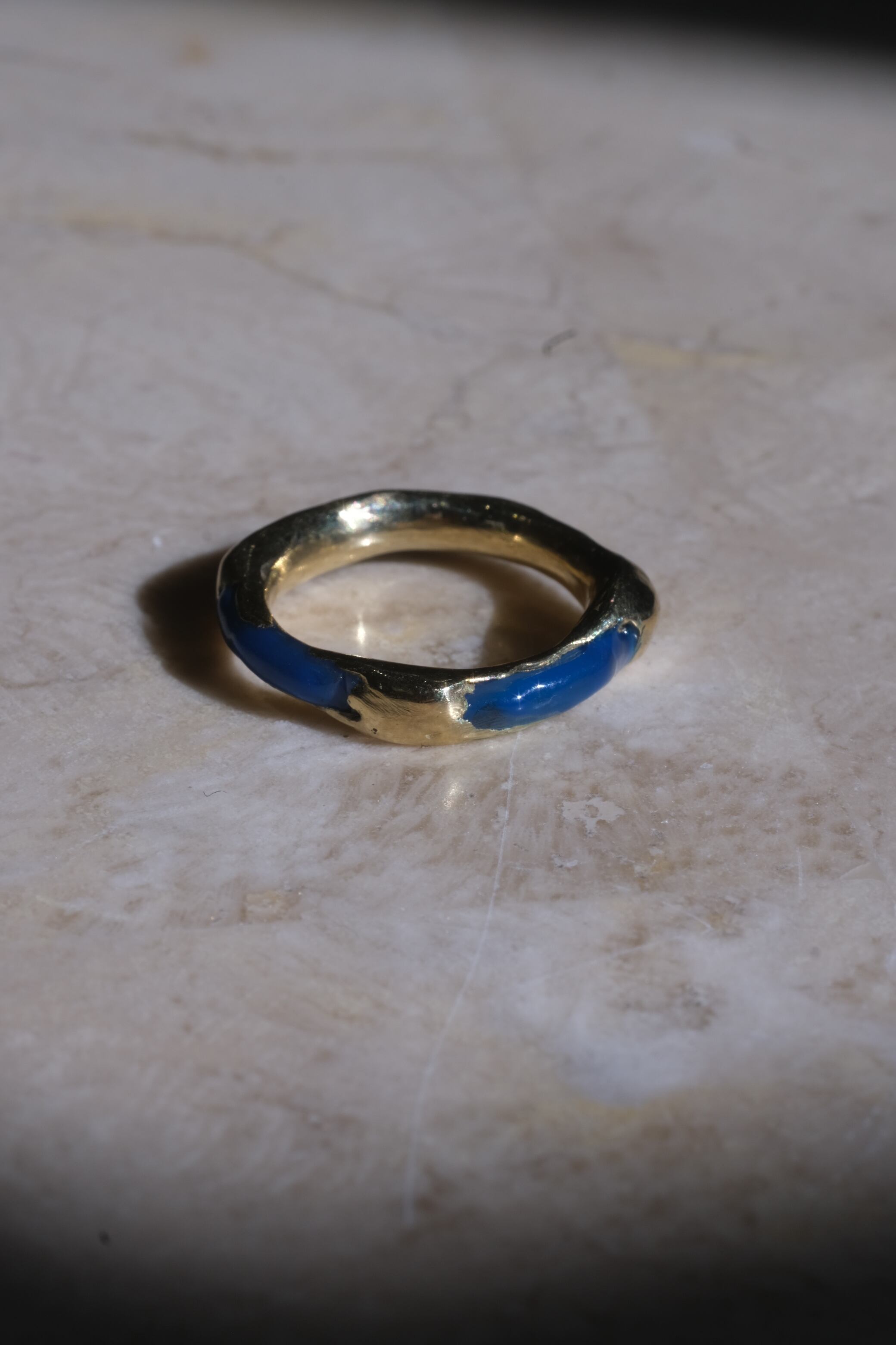 【MAISON D'PULSE】MOON RING brass - blue
