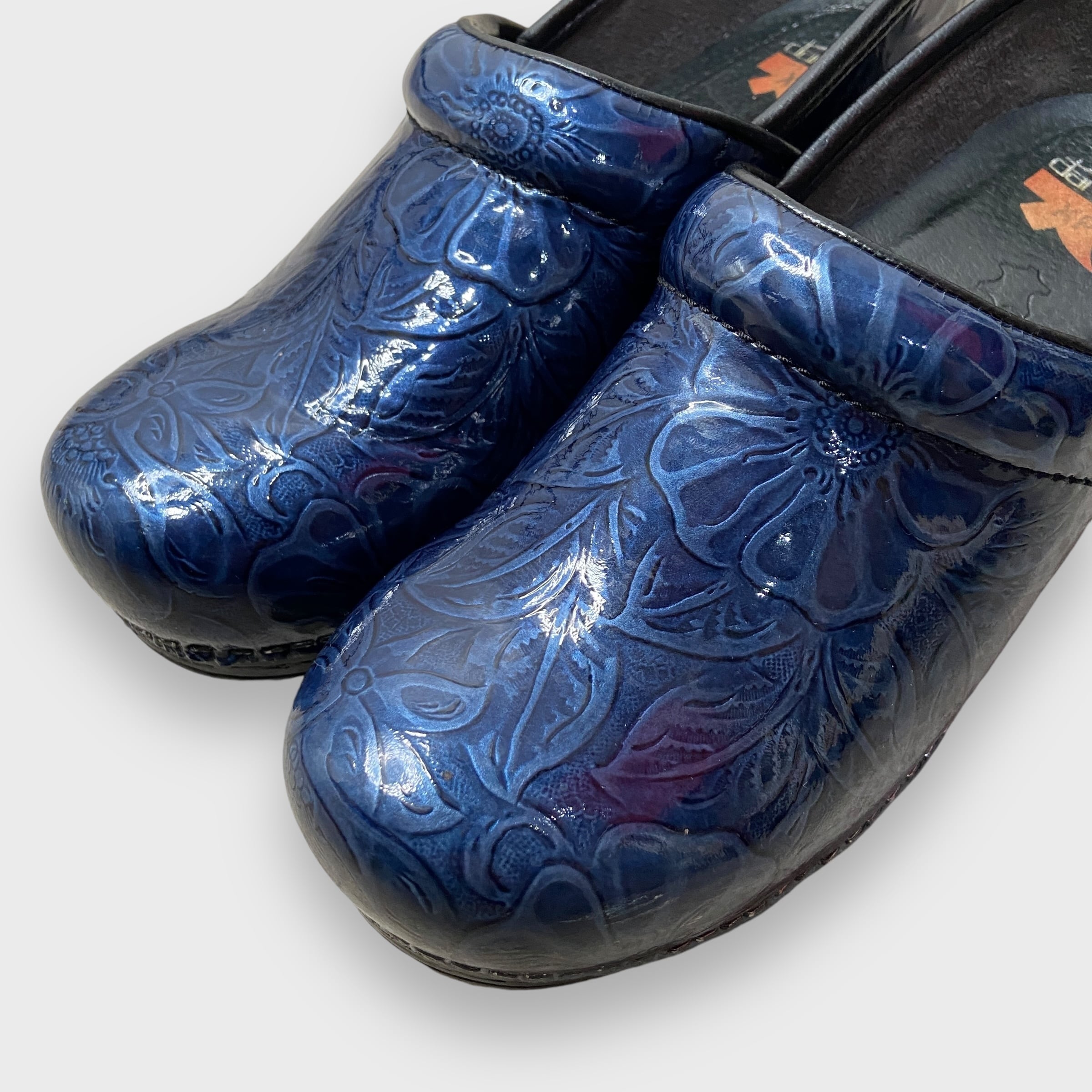 dansko ダンスコ プロフェッショナルXP 花柄 サボ クロッグ 青 dansko ダンスコ プロフェッショナルXP 花柄 サボ クロッグ 青