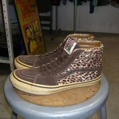 00s VANS SK8-HI ハラコ レオパード US9