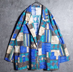 Multicolor panel pattern design easy tailored jacket