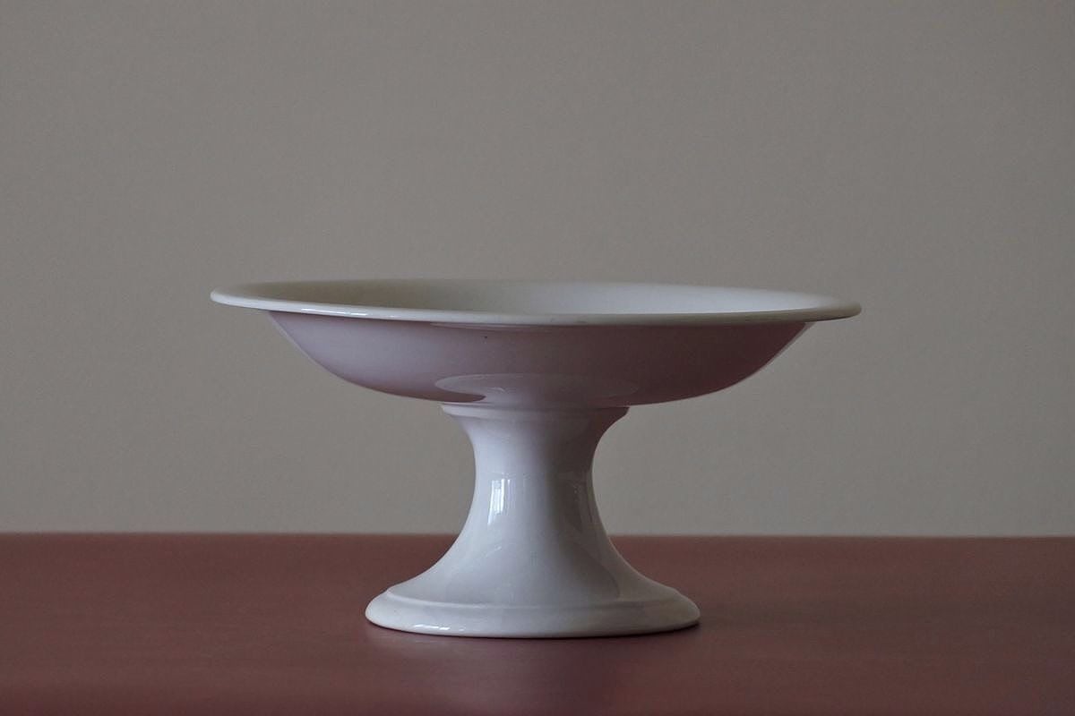 19th C. French Compote, Sarreguemines China