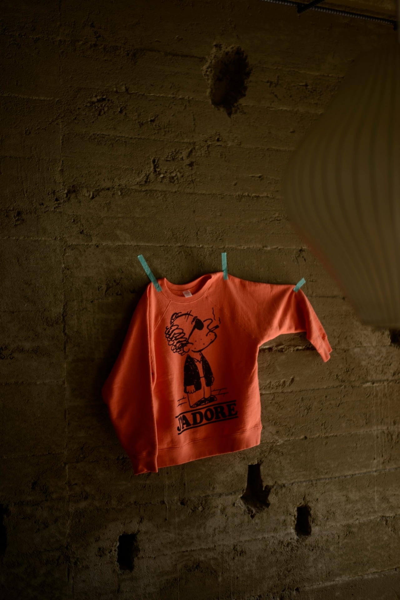 Godard / 1960s style print sweat (orange)